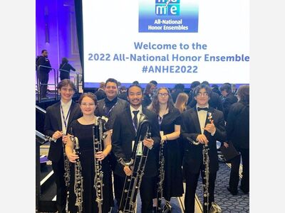 Milford Band Students at the All National Ensemble